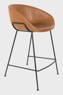 Zuiver Barstoel 'Feston' PU leer (zithoogte 65cm)