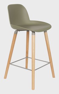 Zuiver Barstoel 'Albert Kuip' PP, kleur Groen (zithoogte 65cm)