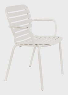 Zuiver Tuinstoel 'Vondel' Met armleuning, Aluminium, kleur Clay