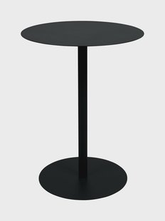 Zuiver Ronde Bistrotafel 'Snow' Staal, 57cm, kleur Zwart