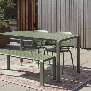 Zuiver Tuintafel 'Vondel' 168 x 87cm, kleur Groen