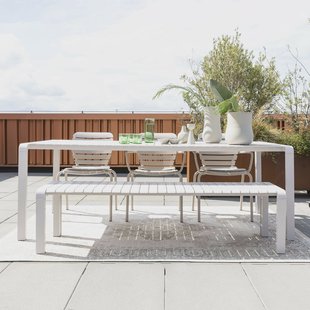 Zuiver Tuintafel 'Vondel' 214 x 97cm, kleur Clay