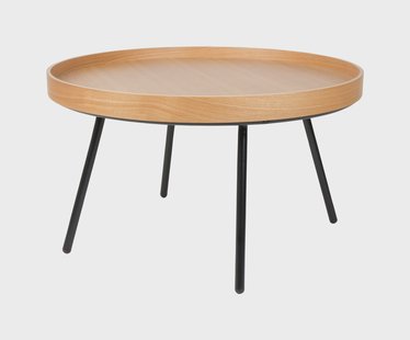 Zuiver Ronde Salontafel 'Oak Tray' Eikenhout, 78cm