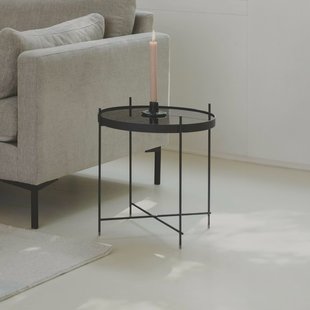 Zuiver Ronde Bijzettafel 'Cupid' Glas, 43cm