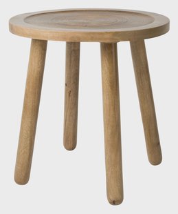Zuiver Ronde Bijzettafel 'Dendron' Mangohout, 43cm