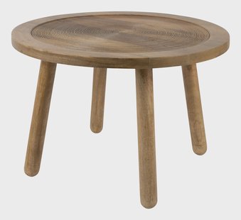 Zuiver Ronde Bijzettafel 'Dendron' Mangohout, 60cm