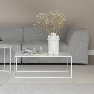 Zuiver Salontafel 'Glazed' Keramiek, 93 x 43cm, kleur Wit