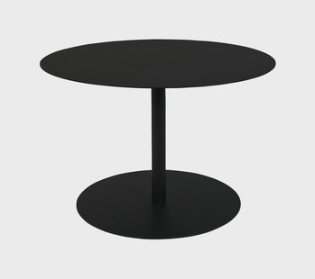 Zuiver Ronde Bijzettafel 'Snow' Staal, 60cm, kleur Zwart