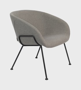 Zuiver Fauteuil 'Feston' Stof, kleur Grijs
