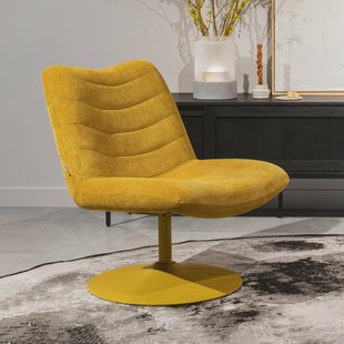 Zuiver Draaibare Fauteuil 'Bubba' kleur Okergeel