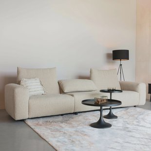 Zuiver 4,5-zits Bank 'Wings' Bouclé, kleur Caramel