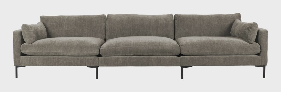 Zuiver 4,5-zits Bank 'Summer' kleur Coffee