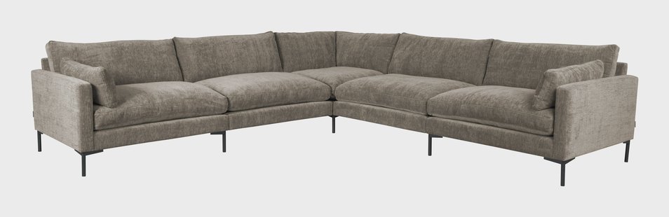 Zuiver 7-zits Hoekbank 'Summer' kleur Coffee