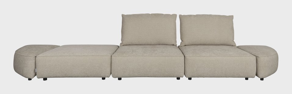 Zuiver 4,5-zits Bank 'Hunter' kleur Sand