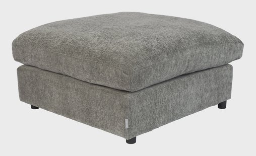 Zuiver Hocker 'Sense' Chenille, kleur Antraciet