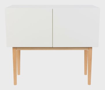 Zuiver Dressoir 'High on Wood' 90cm, kleur Glossy White