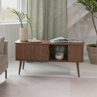 Zuiver TV-meubel 'Barbier' Walnoothout, 120cm, kleur Bruin