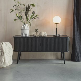 Zuiver TV-meubel 'Barbier' Eikenhout, 120cm, kleur Zwart