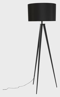 Zuiver Vloerlamp 'Tripod' 157cm, kleur Zwart