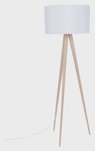 Zuiver Vloerlamp 'Tripod' 151cm, kleur Naturel/Wit