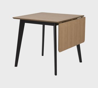 Bendt Uitklapbare Eettafel 'Torkil' Eiken, 80/120 x 80cm