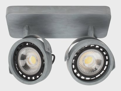 Zuiver Plafondlamp 'Dice' 2-lamps, kleur Grijs