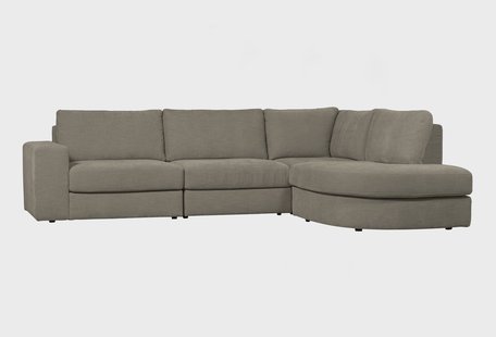 vtwonen Hoekbank 'Family' Rechts, Woven, kleur Warm Grijs