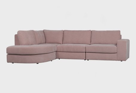 vtwonen Hoekbank 'Family' Links, Woven, kleur Roze