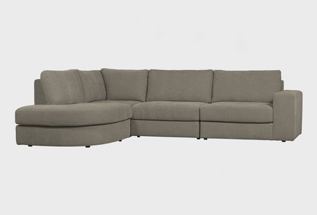 vtwonen Hoekbank 'Family' Links, Woven, kleur Warm Grijs