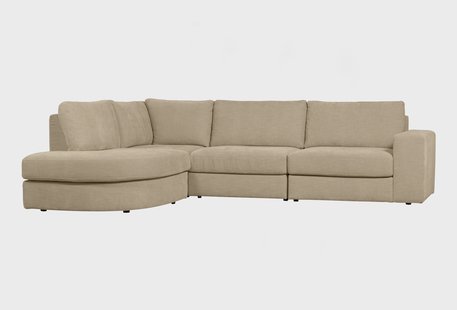 vtwonen Hoekbank 'Family' Links, Woven, kleur Zand