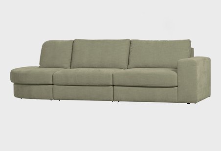 vtwonen 2,5-zits Bank 'Family' Ronding Links, Woven, kleur Groen