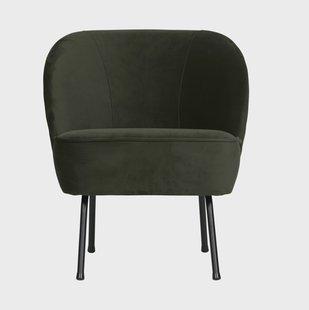 WOOOD Fauteuil 'Vogue' Velvet, kleur Donkergroen