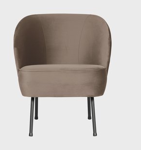 WOOOD Fauteuil 'Vogue' Velvet, kleur Khaki