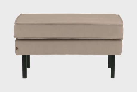 WOOOD Hocker 'Rodeo' Velvet, kleur Khaki