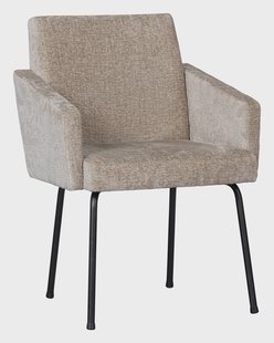 WOOOD Eetkamerstoel 'Mount' Chenille, kleur Naturel