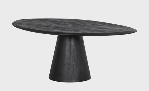 WOOOD Organische Salontafel 'Posture' Mangohout, 120 x 80cm, kleur Zwart