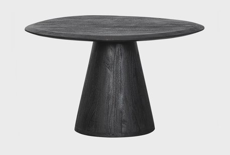WOOOD Organische Salontafel 'Posture' Mangohout, 70 x 59cm, kleur Zwart