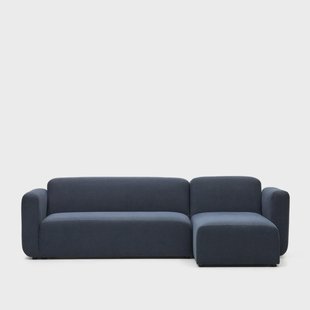 Kave Home Loungebank 'Neom' Links/Rechts, kleur Donkerblauw