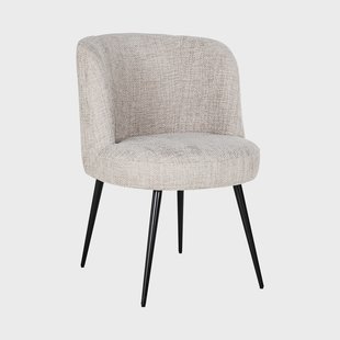 Richmond Eetkamerstoel 'Morton' Chenille, kleur Naturel