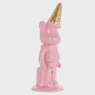 Richmond Decoratie 'Icebear' 40cm hoog, kleur Roze