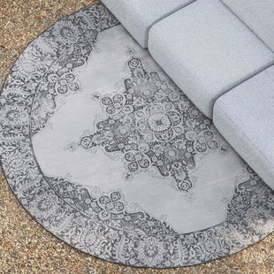 Zuiver Outdoor Vloerkleed 'Coventry' 280cm, kleur Zwart