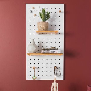 Zuiver Wandorganizer 'Bundy' 45 x 90cm, kleur Wit