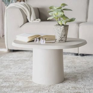 By-Boo Bijzettafel 'Sten' 57 x 71cm, kleur Beige