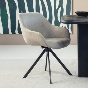 Eleonora Draaibare Eetkamerstoel 'Mamé' kleur Beige