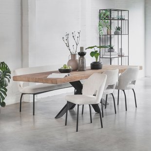 DTP Home Eettafel 'Newton' Teakhout, 260 x 100cm