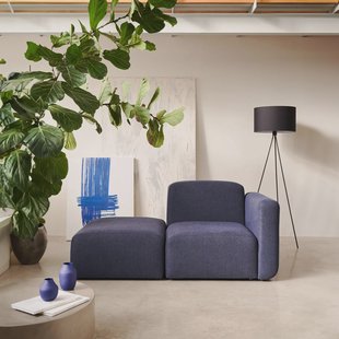 Kave Home 1-zits Bank 'Neom' Met eindpaneel, kleur Donkerblauw
