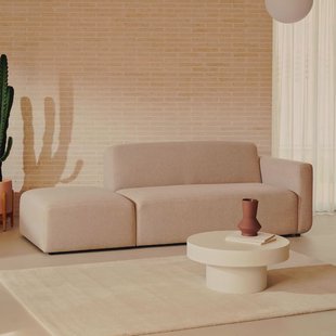 Kave Home 2-zits Bank 'Neom' Met eindpaneel, kleur Beige