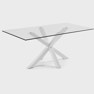 Kave Home Eettafel 'Argo' wit, 200 x 100cm