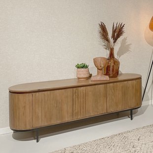 Livingfurn TV-meubel 'Noor' Mangohout, 170cm, kleur Naturel