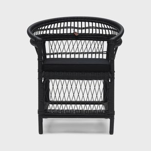 Rivièra Maison Outdoor Loungestoel 'Victoria Falls' Wicker, kleur Zwart